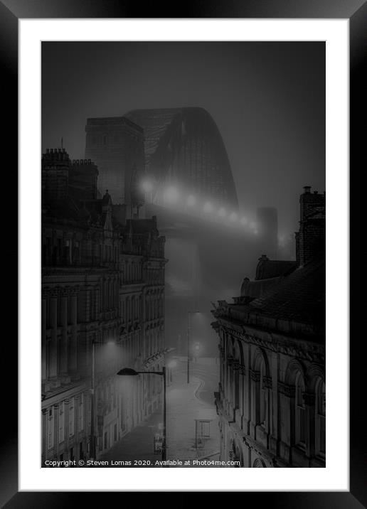 Fog on the Tyne  Framed Mounted Print by Steven Lomas