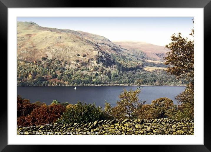Ullswater, Cumbria Framed Mounted Print by David Mather
