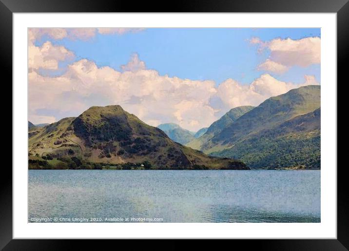 Argyll, Scotland - Loch, Mountains and Glen - Wate Framed Mounted Print by Chris Langley