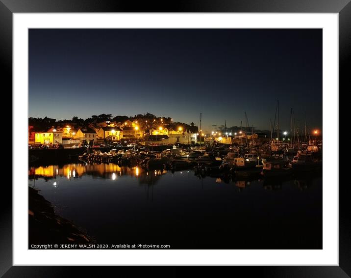 HARBOUR  Framed Mounted Print by JEREMY WALSH