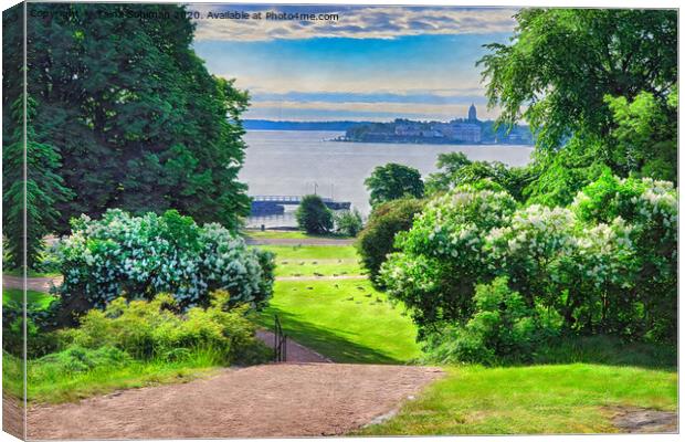 Beautiful Summer Morning in the Park Canvas Print by Taina Sohlman