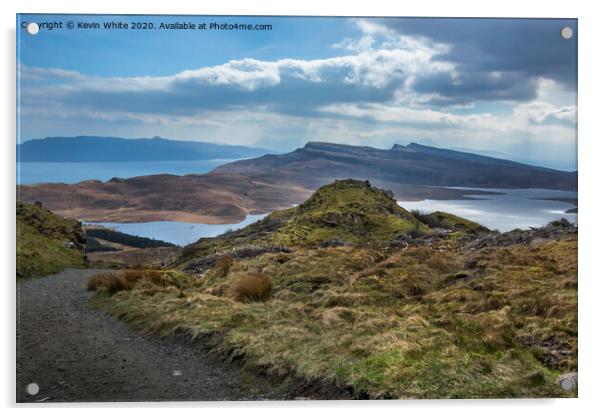 View from Old Man of Storr Acrylic by Kevin White