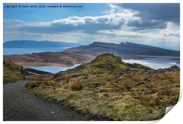 View from Old Man of Storr Print by Kevin White