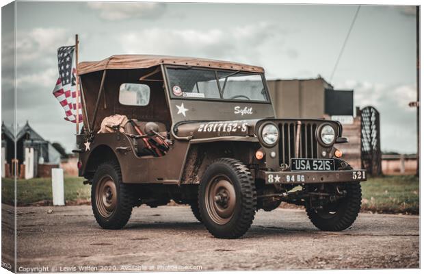 Willys Jeep Canvas Print by Lewis Wiffen