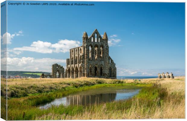 Whitby Abbey Canvas Print by Jo Sowden