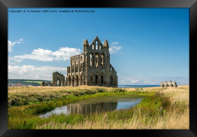 Whitby Abbey Framed Print by Jo Sowden