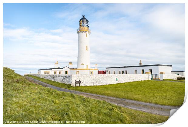 Mull of Galloway Lighthouse Print by Dave Collins
