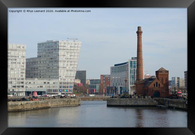 Liverpool waterfront, The pump house, albert dock Framed Print by Rhys Leonard