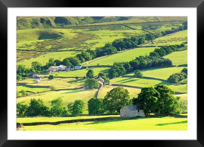 Nidderdale Valley North Yorkshire Framed Mounted Print by Chris Warren