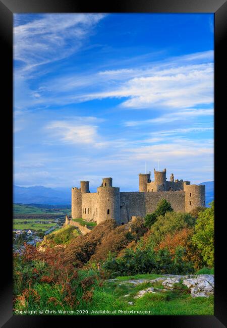 Harlech Castle Gwynedd Framed Print by Chris Warren