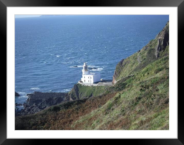 Hartland Point Lighthouse Framed Mounted Print by Susan Harrison