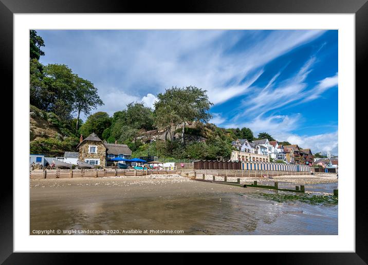 Shanklin Beach Isle Of Wight Framed Mounted Print by Wight Landscapes