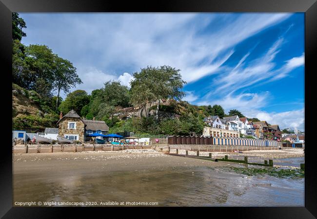Shanklin Beach Isle Of Wight Framed Print by Wight Landscapes