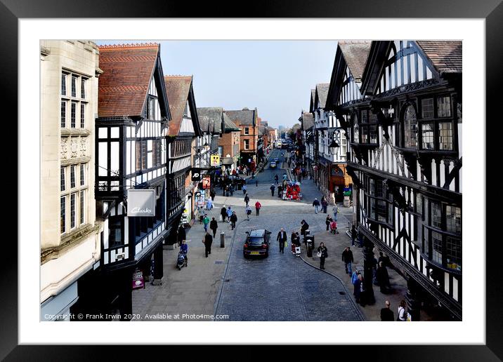 Chester - Eastgate Street voted Chester's pretties Framed Mounted Print by Frank Irwin