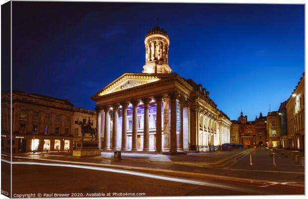 The Gallery of Modern Art in Glasgow  Canvas Print by Paul Brewer