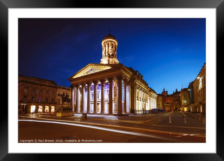 The Gallery of Modern Art in Glasgow  Framed Mounted Print by Paul Brewer