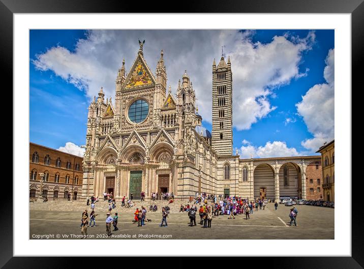 Siena Cathedral Framed Mounted Print by Viv Thompson