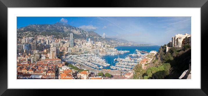 Enchanting Monaco: Monte-Carlo Bay Hotel & Resort Framed Mounted Print by Holly Burgess
