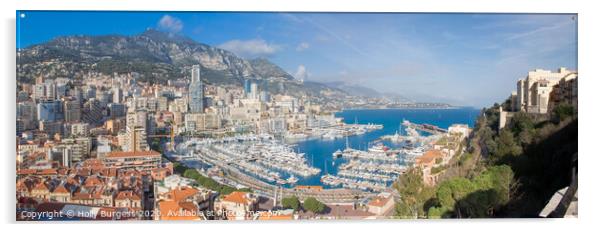 Enchanting Monaco: Monte-Carlo Bay Hotel & Resort Acrylic by Holly Burgess