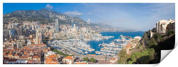 Enchanting Monaco: Monte-Carlo Bay Hotel & Resort Print by Holly Burgess