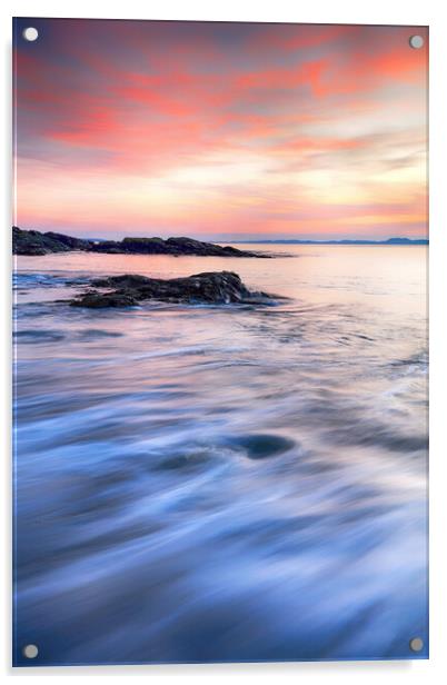 Kintyre Sunset Acrylic by Grant Glendinning