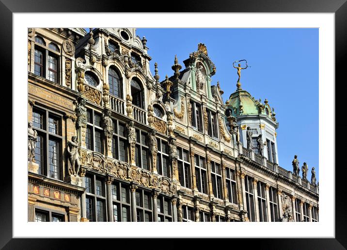 Guildhalls at the Grand Place, Brussels Framed Mounted Print by Arterra 