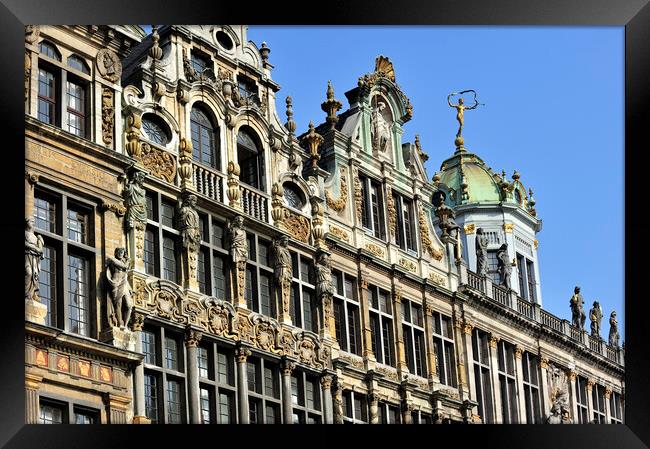 Guildhalls at the Grand Place, Brussels Framed Print by Arterra 
