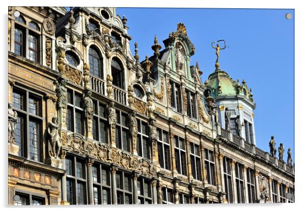 Guildhalls at the Grand Place, Brussels Acrylic by Arterra 