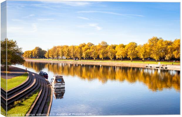 The River Trent, Nottingham Canvas Print by Martyn Williams