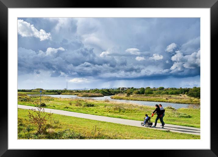 'Gunners Park', site of Shoeburyness Garrison 1850's - 1950's. Essex, UK. Framed Mounted Print by Peter Bolton