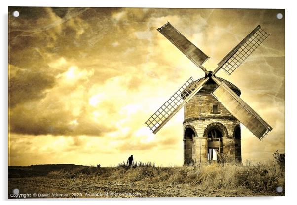 Windmill in sail Acrylic by David Atkinson
