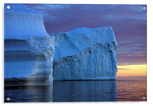 Icebergs in Greenland Acrylic by Arterra 