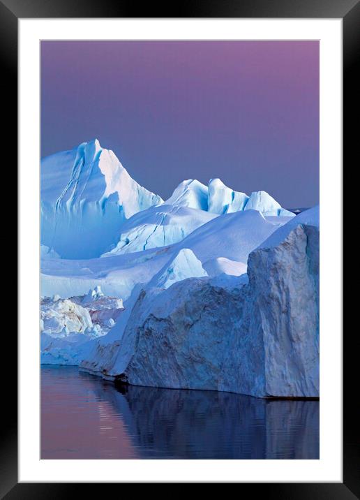 Disko-Bay, Greenland Framed Mounted Print by Arterra 