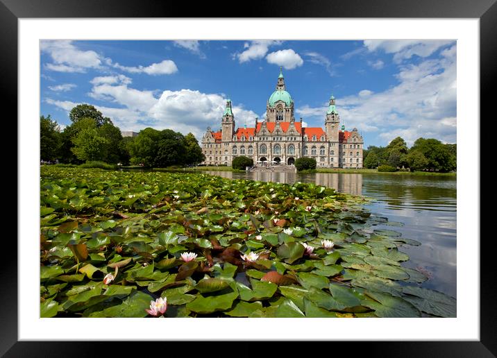 Neues Rathaus in Hannover Framed Mounted Print by Arterra 