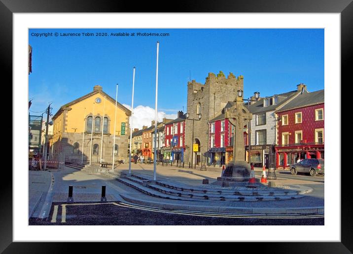 Centre of Cashel, County Tipperary Ireland Framed Mounted Print by Laurence Tobin