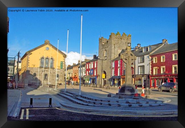 Centre of Cashel, County Tipperary Ireland Framed Print by Laurence Tobin