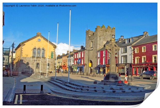 Centre of Cashel, County Tipperary Ireland Print by Laurence Tobin