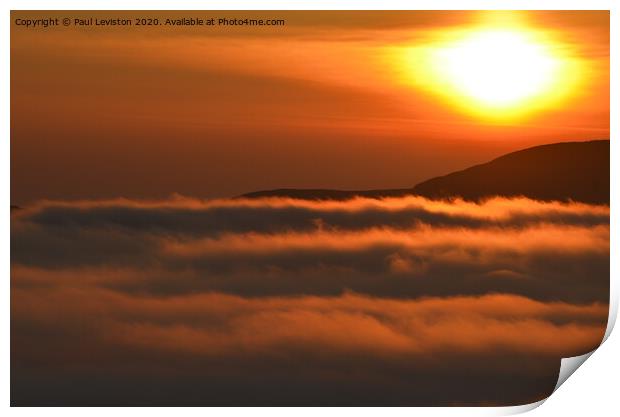 Mountain In The Sky Print by Paul Leviston