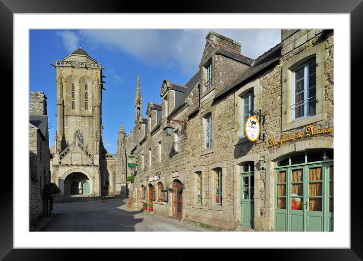 Locronan in Finistère, Brittany Framed Mounted Print by Arterra 