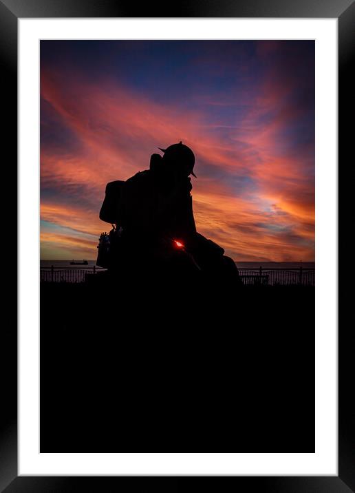 Tommy at Sunrise Framed Mounted Print by Duncan Loraine