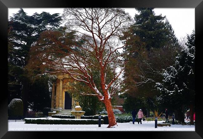 Winter in Jephson Gardens Framed Print by David Atkinson