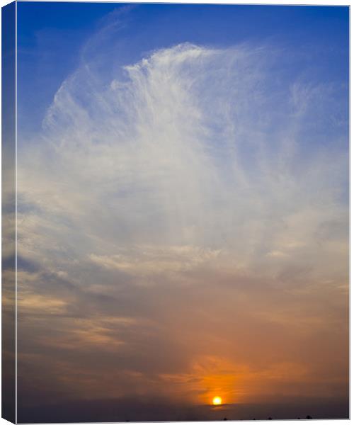edge of the sky Canvas Print by Hassan Najmy