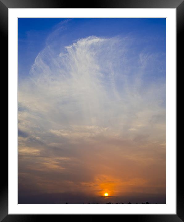 edge of the sky Framed Mounted Print by Hassan Najmy