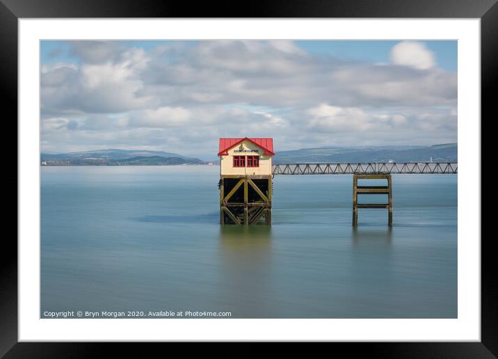 Mumble, old lifeboat house Framed Mounted Print by Bryn Morgan