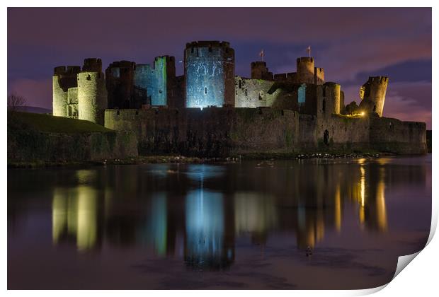 Caerphilly Castle Print by Dean Merry