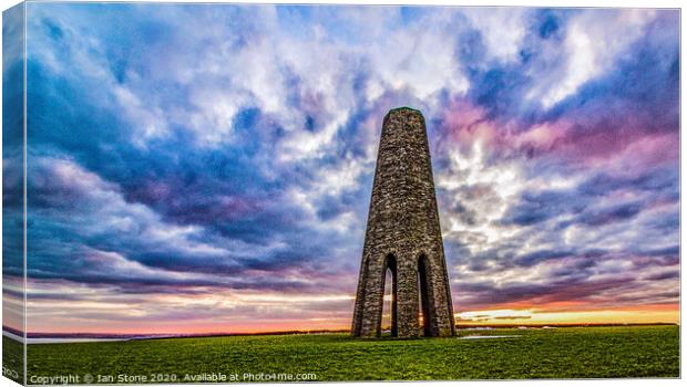 The Daymarker, in the South Hams of Devon  Canvas Print by Ian Stone