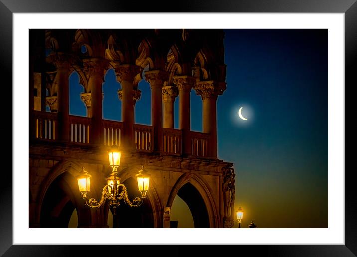 Dawn In Saint Mark's Square, Venice Framed Mounted Print by Chris Lord