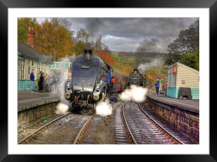 Steam at Grosmont Framed Mounted Print by Trevor Kersley RIP