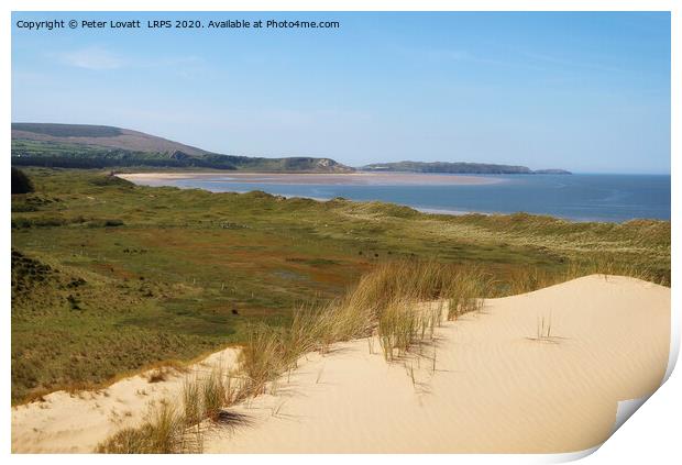 Whiteford Sands Print by Peter Lovatt  LRPS