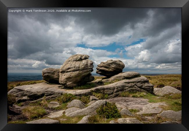 The Kissing Stones Framed Print by Mark Tomlinson